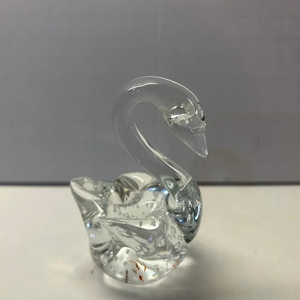Swan Glass Figurine
